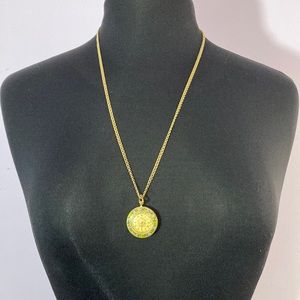 Vintage Gold & Floral Watch Necklace